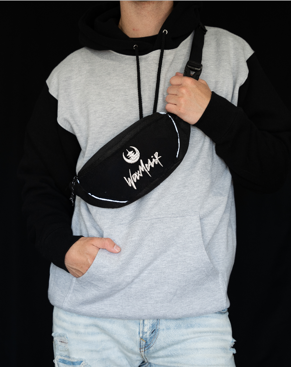 Wax Motif Embroidered Fanny Pack